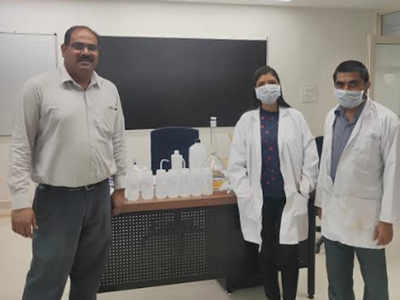 Covid-19: IIT Ropar prepares 6 litres sanitizers; can prepare 70 litres per hour; wait for government nod