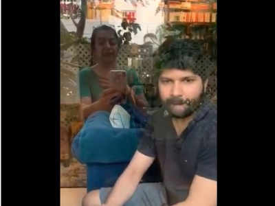 Suhasini posts video of Nandan Mani Ratnam isolating himself
