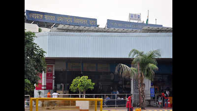 Suspects being stamped at Patna airport