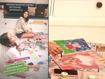 Ananya Panday gets creative during coronavirus lockdown, paints the cutest ‘Khaali Peeli’ poster