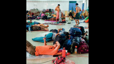 Covid-19 lockdown: No train home, migrant workers crammed in Chennai's halls