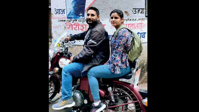 Mathura bike couple revs up campaign against coronavirus