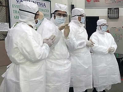 Covid-19: DPS Dubai staff wear hazmat suits to deliver books