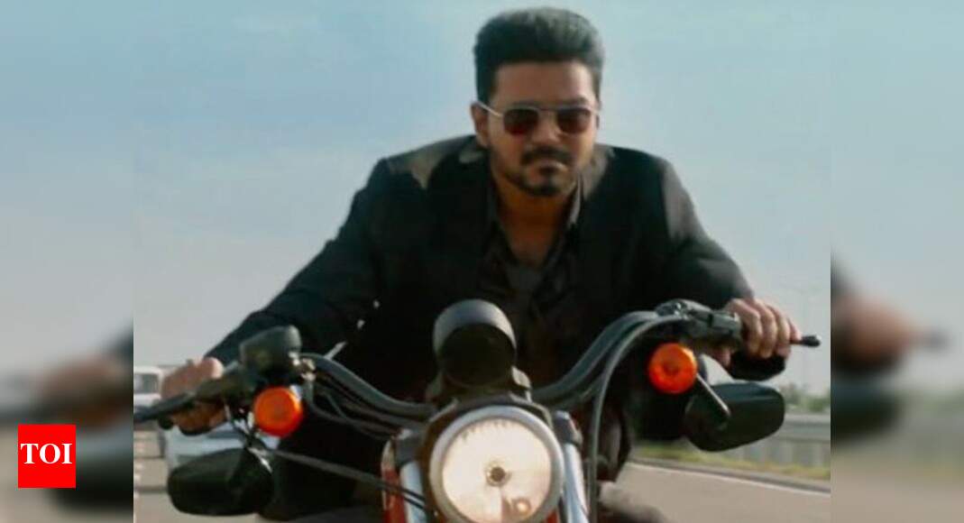 Vijay's original bike stunt video from the 'Bigil' shooting spot goes