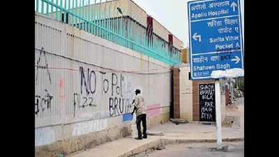 Five truckloads of debris removed, graffiti cleared from Shaheen Bagh protest site