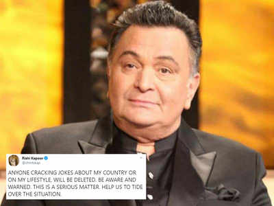 Rishi Kapoor issues a strict warning to his Twitter followers for commenting on his country and lifestyle