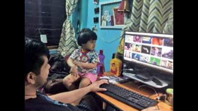 Kolkata: Work from home tough to handle, find young parents