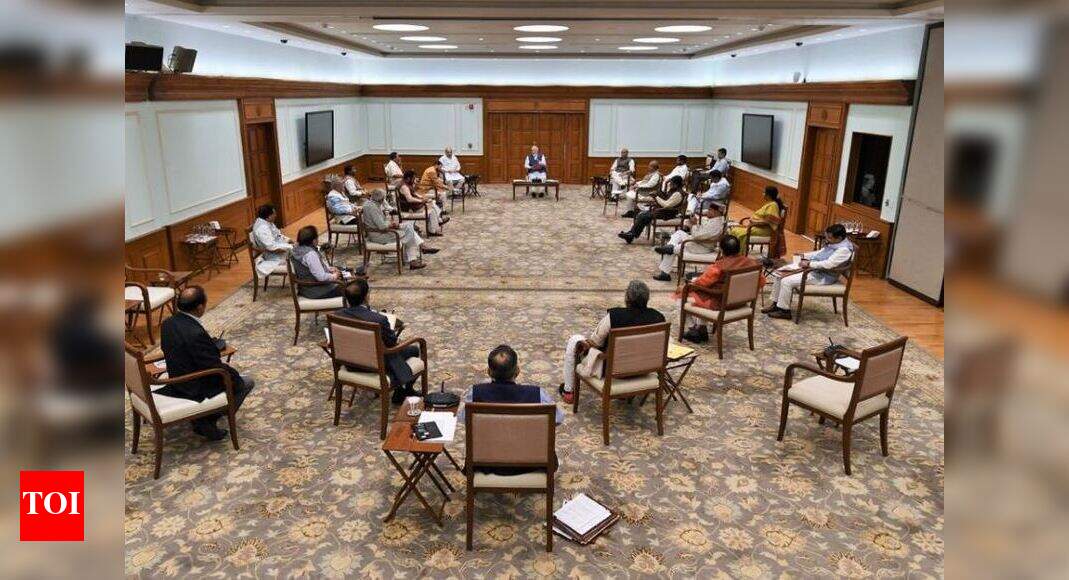 PM follows social distancing during Cabinet meet