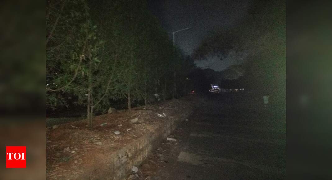 No Street lights Times of India