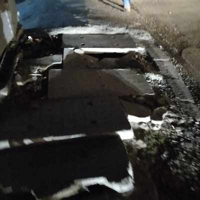 Footpath in bad condition