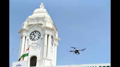 Covid-19: Chennai Corporation tests Anna University drones to spray disinfectants