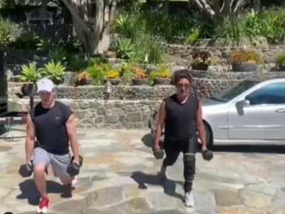 Watch video: Priyanka Chopra and hubby Nick Jonas enjoy a workout session together in the sun amid Coronavirus lockdown