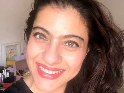 Kajol is spending quarantine with her lipstick and mascara and her picture  is proof it's the best company to keep - Times of India
