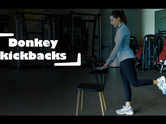 hip and glutes workout - DONKEY KICKBACKS