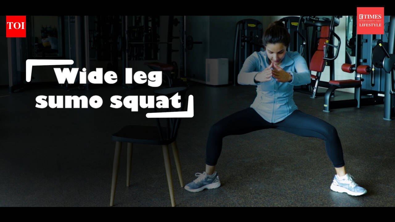 hip and glutes workout WIDE LEG SUMO SQUATS