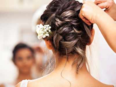 6 pretty floral hairdos every bride-to-be should look at! - Times of India