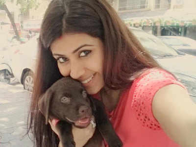 Ankita Bhargava shares photo with her 'first born' Naughty; says he taught her what motherhood is all about