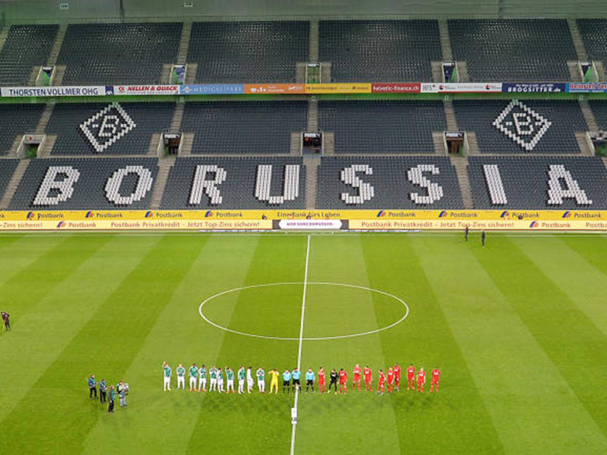 Borussia Moenchengladbach Plot Cardboard Cut Out Fans For Bundesliga Restart Football News Times Of India