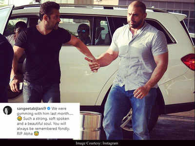 “We were gymming with him last month,” Sangeeta Bijlani fondly remembers Salman Khan’s nephew Abdullah