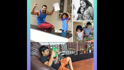 Malayali parents engage their kids creatively