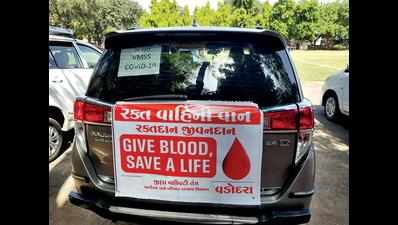 Vadodara blood donors get free rides