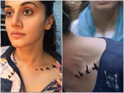 Taapsee Reveals Meaning Of Her Tattoo In Pink Tamil Movie News Times Of India
