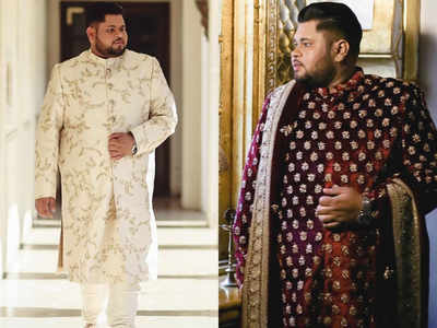 This plus-size groom proved size does not matter when you decide to look  stylish on your wedding - Times of India
