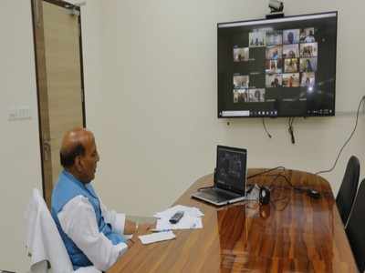 Coronavirus: Rajnath Singh holds review meeting with CDS, others via video conferencing