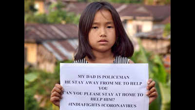 My dad is away from me to help you, pls stay at home: Little Arunachal girl's message wins hearts