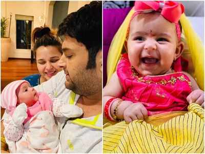 Kapil Sharma celebrates ashtami with his newborn daughter Anayra; shares adorable pics
