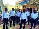Security officers from IIM-I help out at local police stations