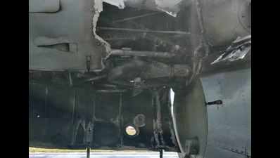 Agra: IAF transport plane makes emergency landing after engine catches fire