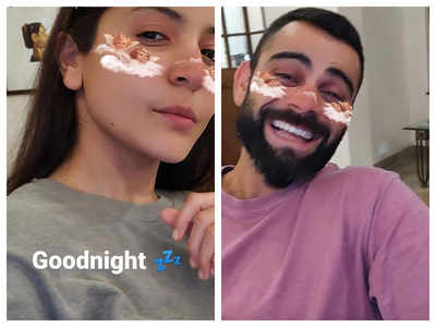 Anushka Sharma And Virat Kohli Photos In Instagram Filters