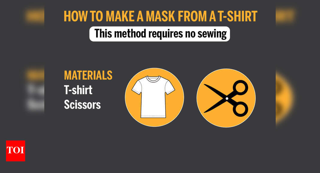 How to make a Tshirt mask Times of India