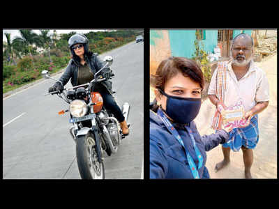 Bengaluru: Schoolteacher turns delivery girl, covers 1,500km to assist the elderly