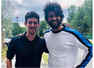 Vijay Deverakonda poses with his fans