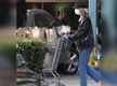 
Diane Kruger wears mask, disposable gloves to the grocers
