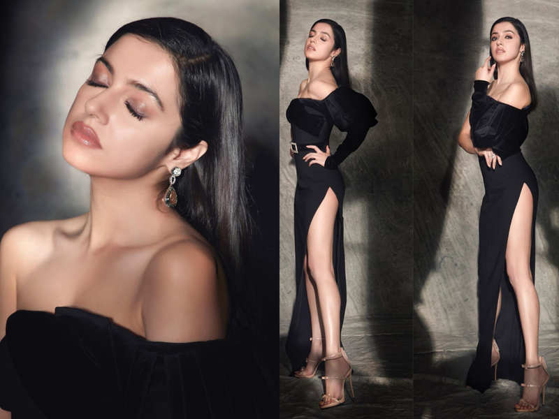 Divya Khosla Kumars Thigh High Slit Black Gown Is The Sexiest Party Outfit Of The Season