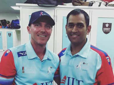 Damien Martyn shares old pic with 'champion' MS Dhoni