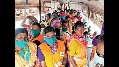 More buses for sanitation staff in Telangana