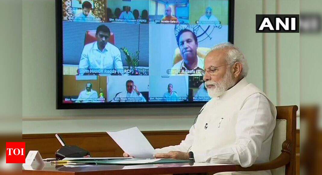 Corona: PM interacts with floor leaders of parties