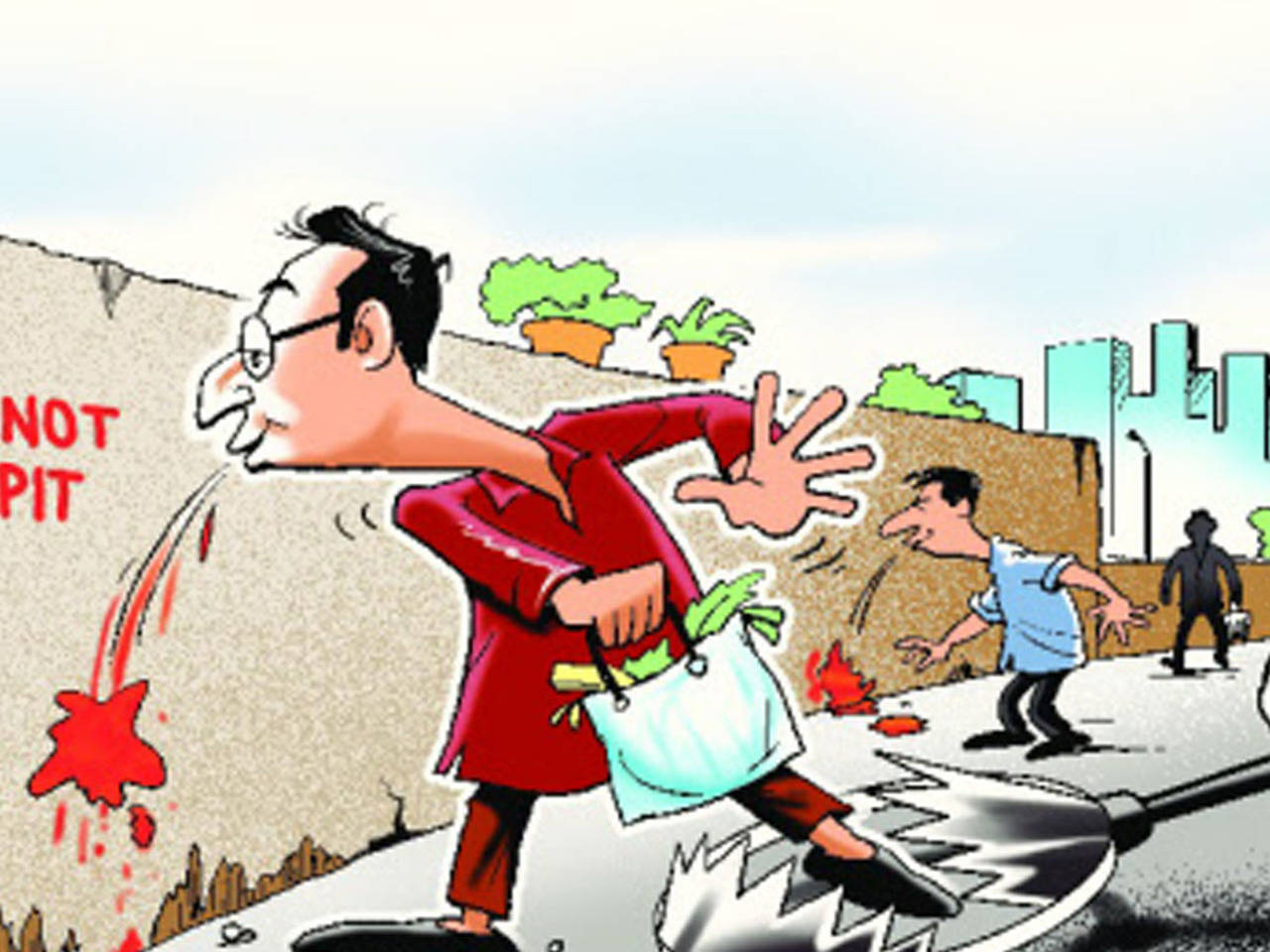 Telangana promulgates ban on spitting in open | Hyderabad News - Times of  India