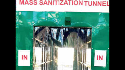 Ahmedabad railway station gets sanitizing tunnel