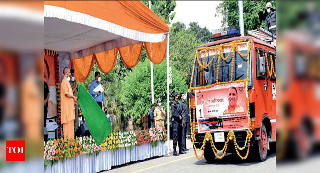 CM Yogi Adityanath flags off 56 fire tenders to sanitize Uttar Pradesh ...