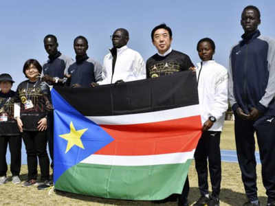 Stranded in Japan, South Sudan athletes keep Olympic dreams alive