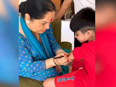 Shilpa Shetty’s son Viaan spends quality time with his grandmother, and the actress can’t be more grateful