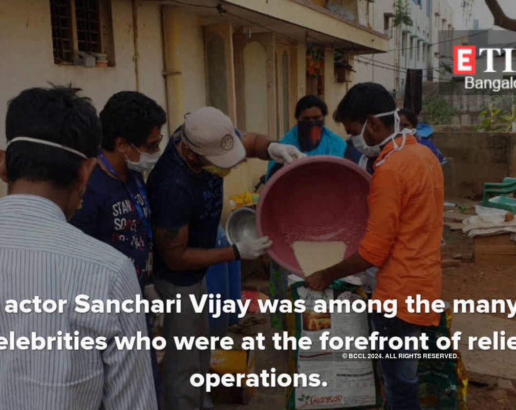 
Sanchari Vijay helps those in need of essentials during lockdown
