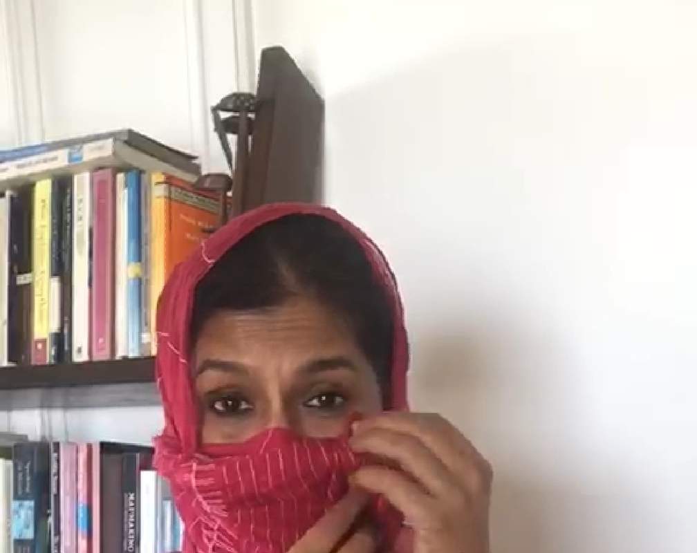 
Nandita Das highlights the importance of wearing a homemade face mask
