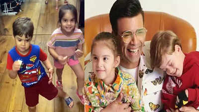 Karan Johar says he is 'Talentless Mr Johar' according to his children Roohi and Yash