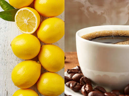 Coffee and lemon